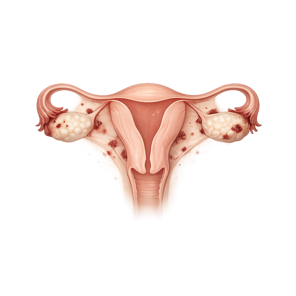 Endometrioza ilustrație